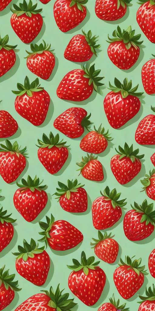strawberry background aesthetic