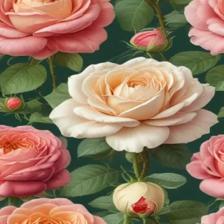 vintage rose illustration