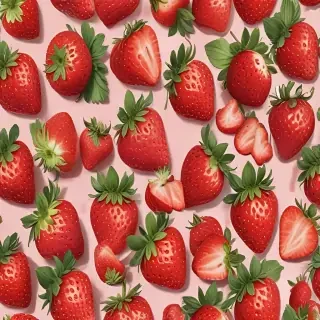 strawberry background aesthetic