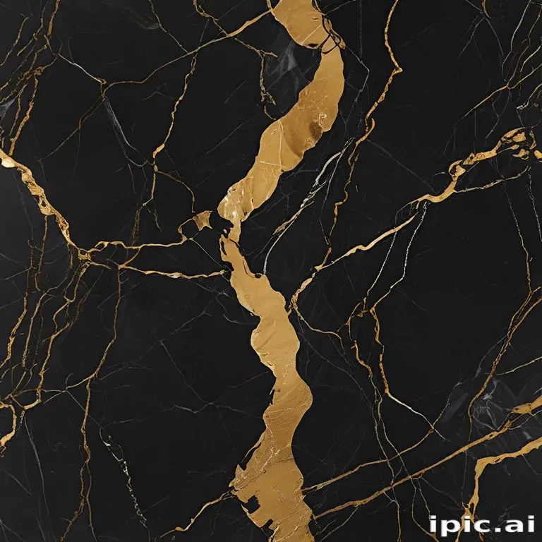 black and gold marble