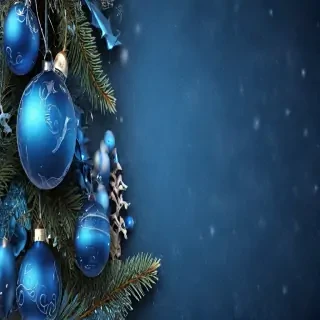 blue christmas bg