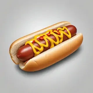 hot dog clipart black and white