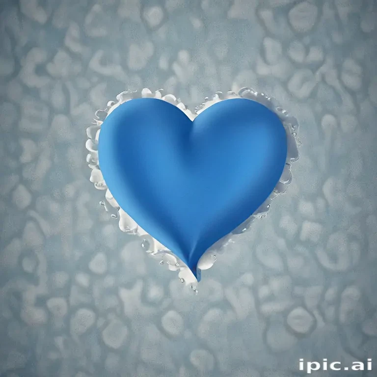 blue heart wallpaper