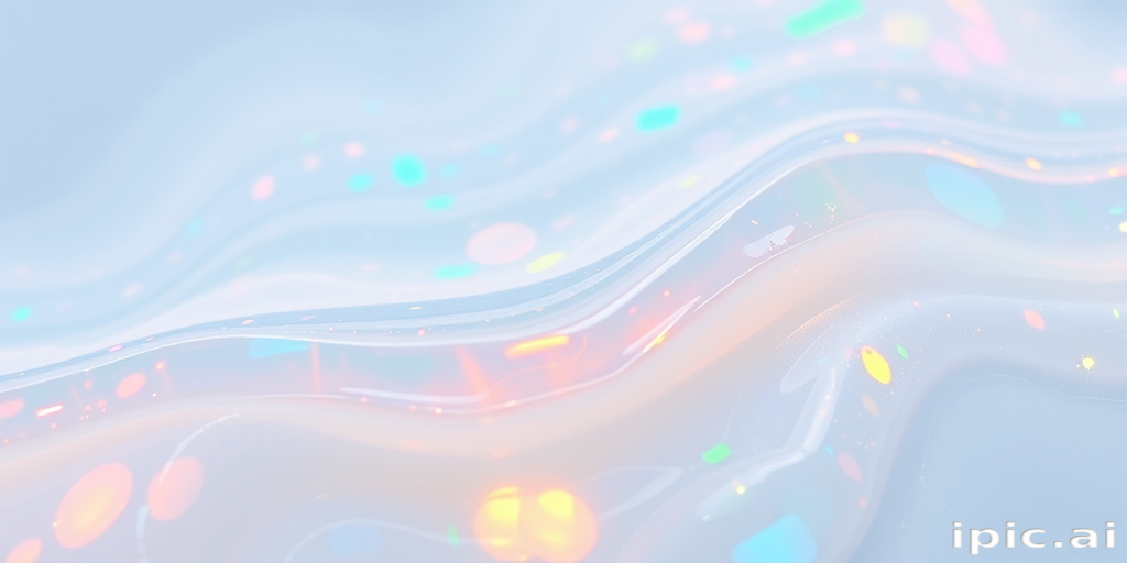 Prismatic opal sheen radiates across a pearlescent base, styled in smooth waves that shift colors with every movement, like a living gemstone