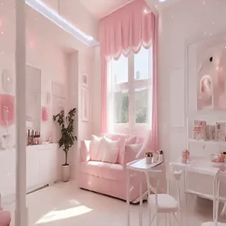 pink and white aesthetic