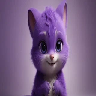 purple cute