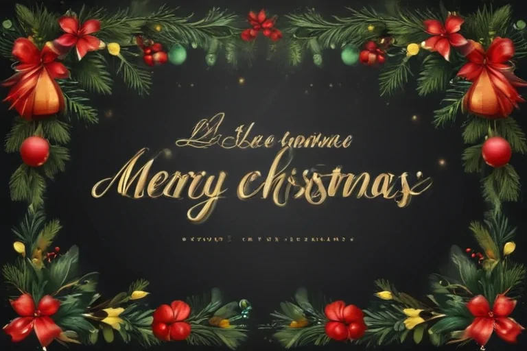 merry christmas clipart transparent background