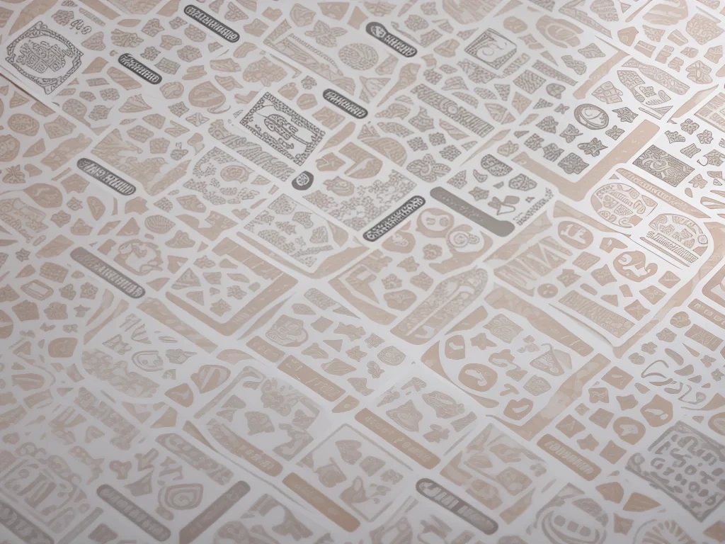sticker texture