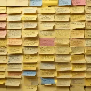 sticky note background