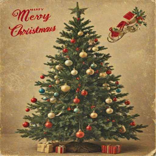 vintage merry christmas