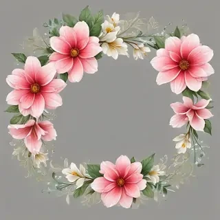 flower transparent border