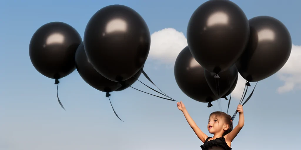 black balloons png