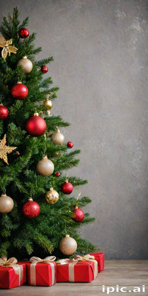 christmas background portrait