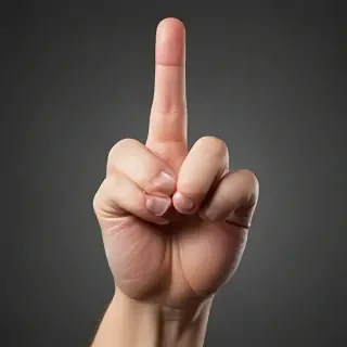 point finger png