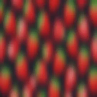 cute strawberry background
