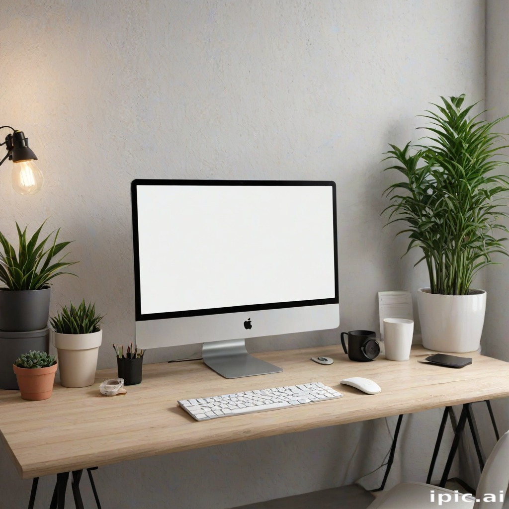 computer mockup
