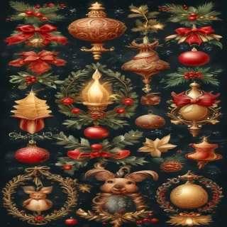 christmas clip art transparent background