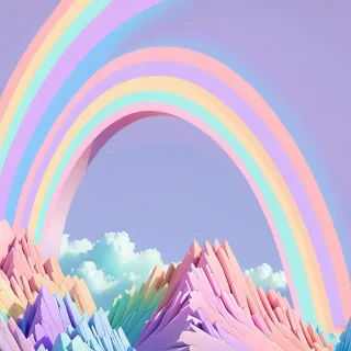 pastel rainbow aesthetic wallpaper