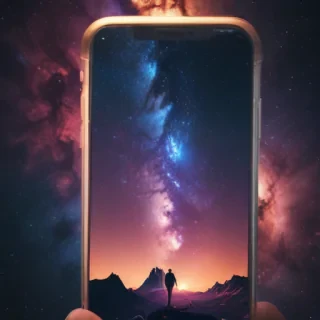 galaxy iphone wallpaper 4k