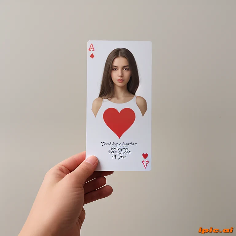holding card