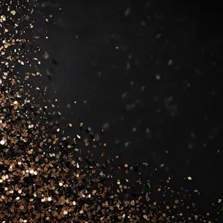 glitter on black background