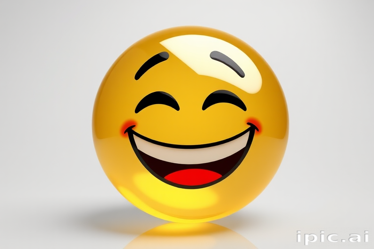 transparent laughing emoji