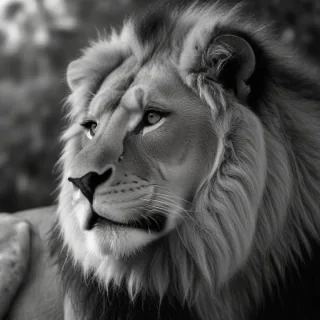 lion black and white pictures