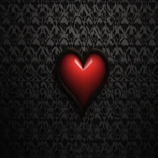 heart black wallpaper