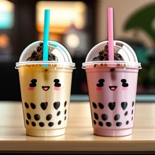 cute boba tea wallpapers