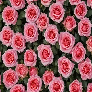 roses in background