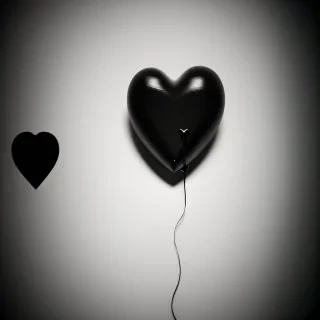 black heart aesthetic