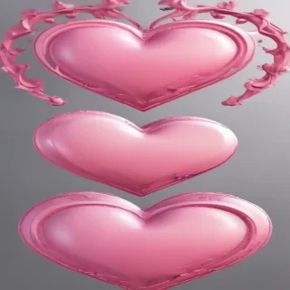 pink heart clipart