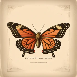 vintage butterfly illustration