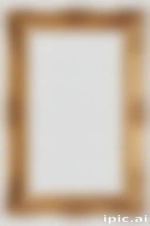 rectangle golden frame png
