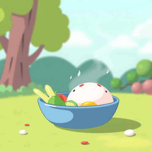 animated food