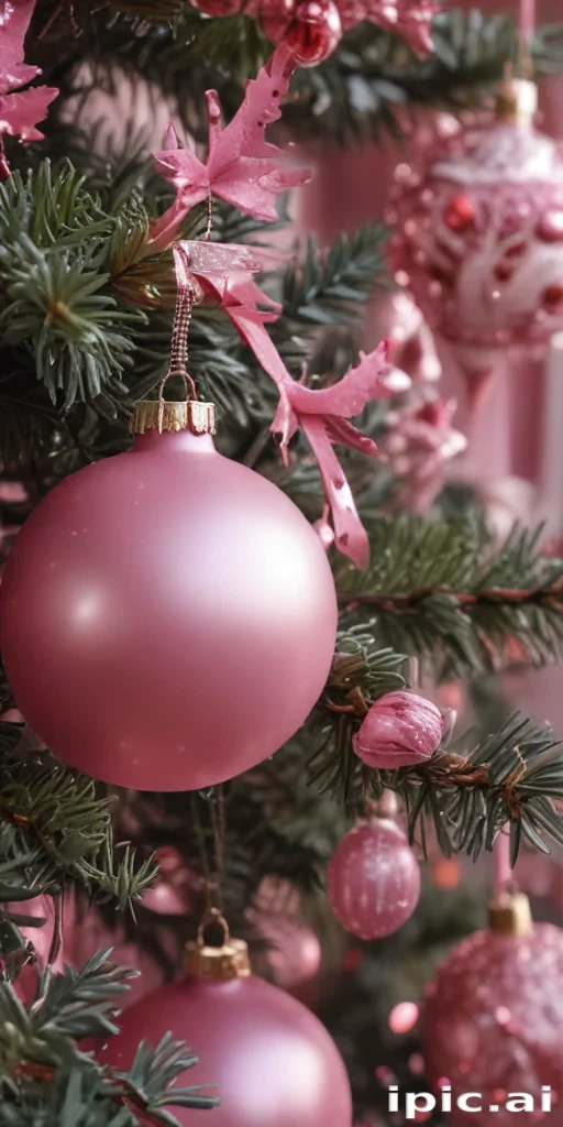 pink christmas aesthetic