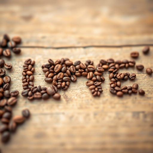 Create an image of the phrase I love coffee made out of coffee beans with a depth of field effect, shot with a Canon EOS 5D Mark IV at f/2.8, 50mm lens, ISO 100, natural lighting to enhance texture and details.
