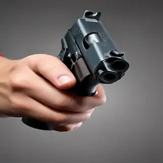 holding gun png