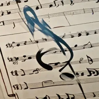 music notes transparent