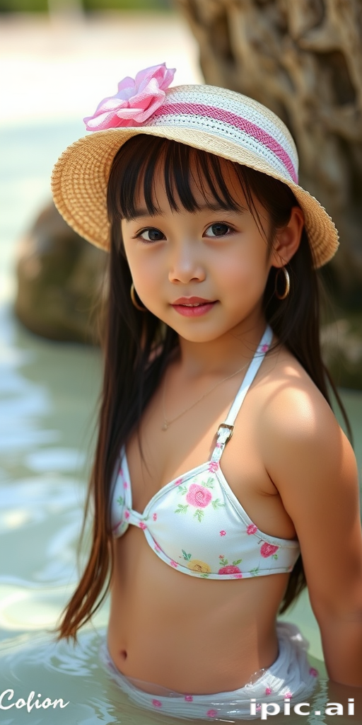 little girl in bikini ai