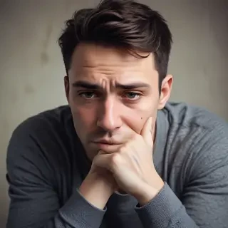 man in sad