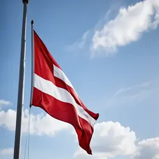 red and white flag