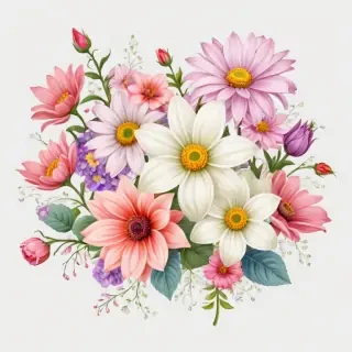 clipart transparent background flowers
