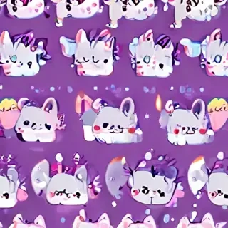 kawaii cute purple wallpaper