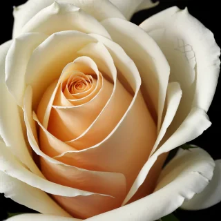 white rose on black