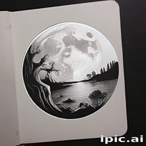 aesthetic moon drawings