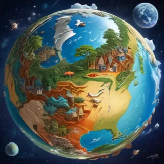 cartoon picture planet earth