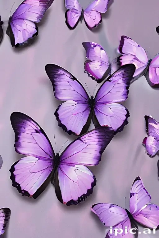 aesthetic purple butterfly