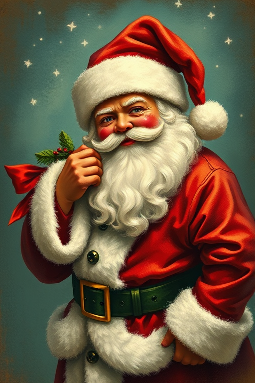 vintage santa images free