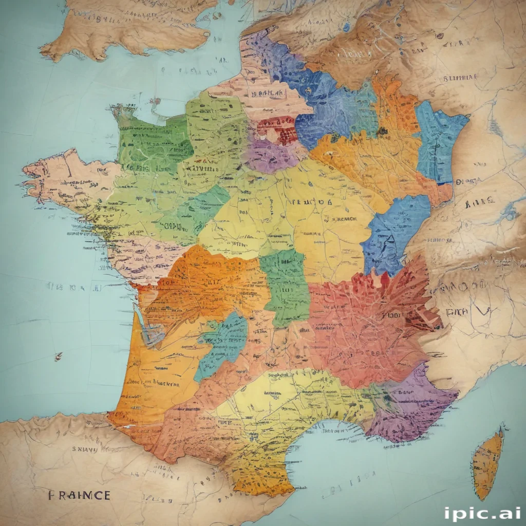 map of france